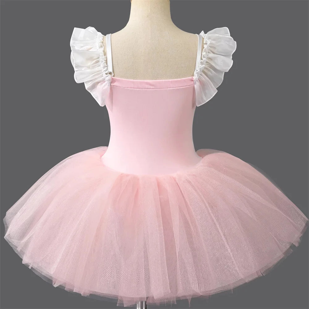 Girls Clothes Ballerine Baby Dresses Vestido Outfit Girl Ballet Leotards Robe Fille Summer Kids Ballet Dress Tutu Dance Costumes