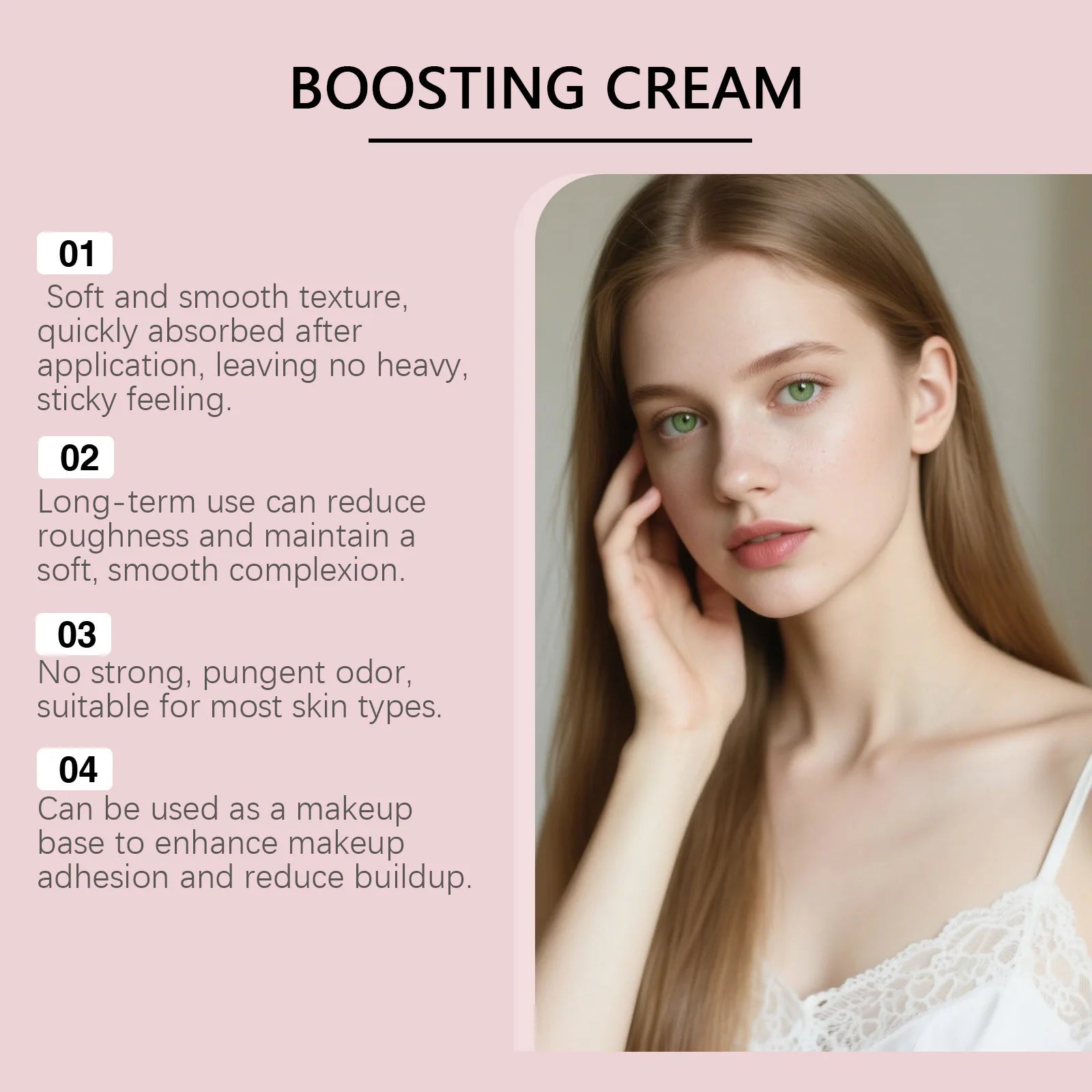 NAD+ Peptide Boosting Cream Anti-Wrinkle Firming Lifting Hydrating & Repairing Face Cream for Sagging Skin Daily Skincare