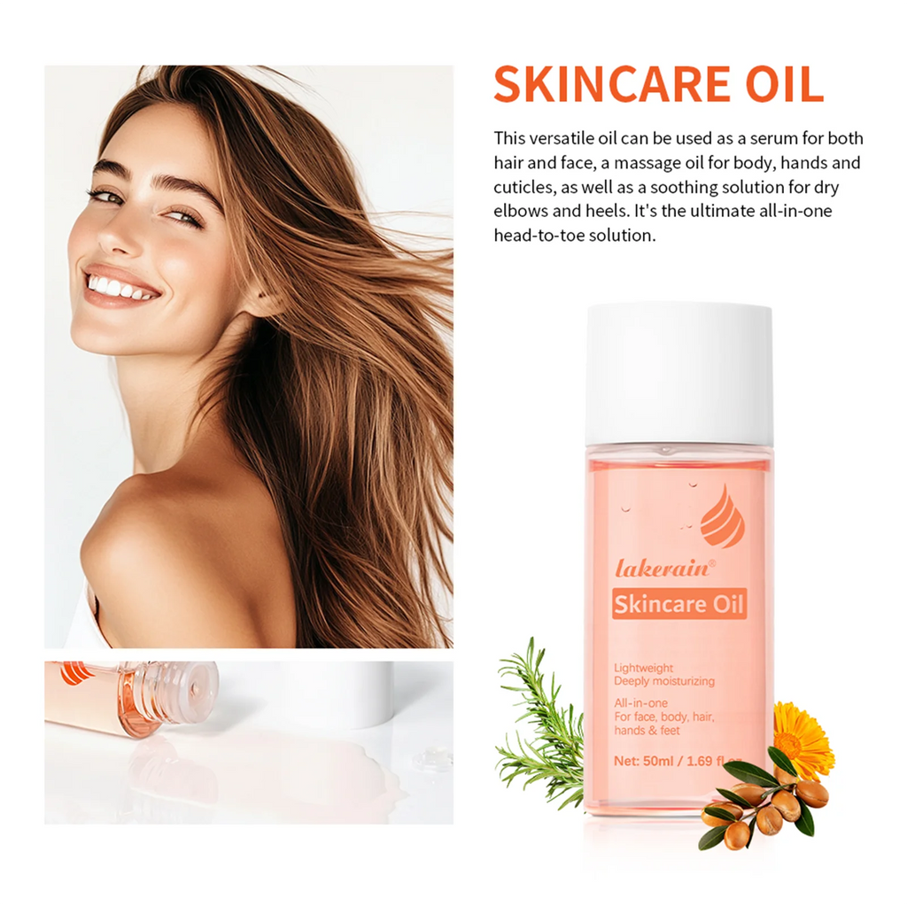 Lakerain Skincare Oil - Multipurpose Face, Body, and Hair Moisturizer