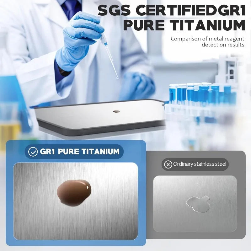 Tabla de cortar de cocina antibacteriana 2 en 1 de doble cara, de acero inoxidable y paja de trigo, con surco para jugos y marco antideslizante para cocinar