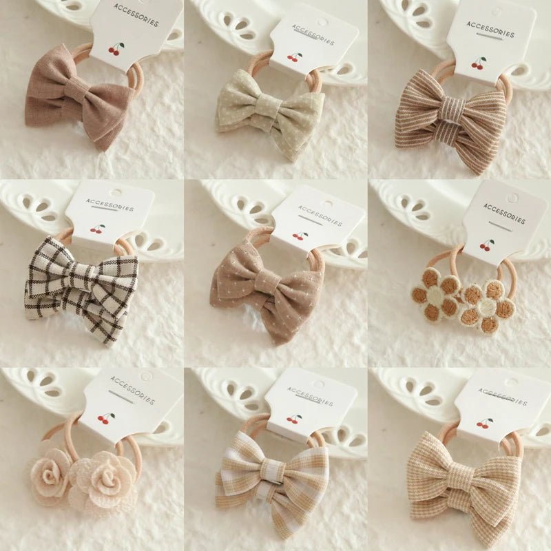 Children's Headwear Hair Accessories for girls, Elastic Hair Bow for baby, Cute Hair ties, Lovely Hair Rope