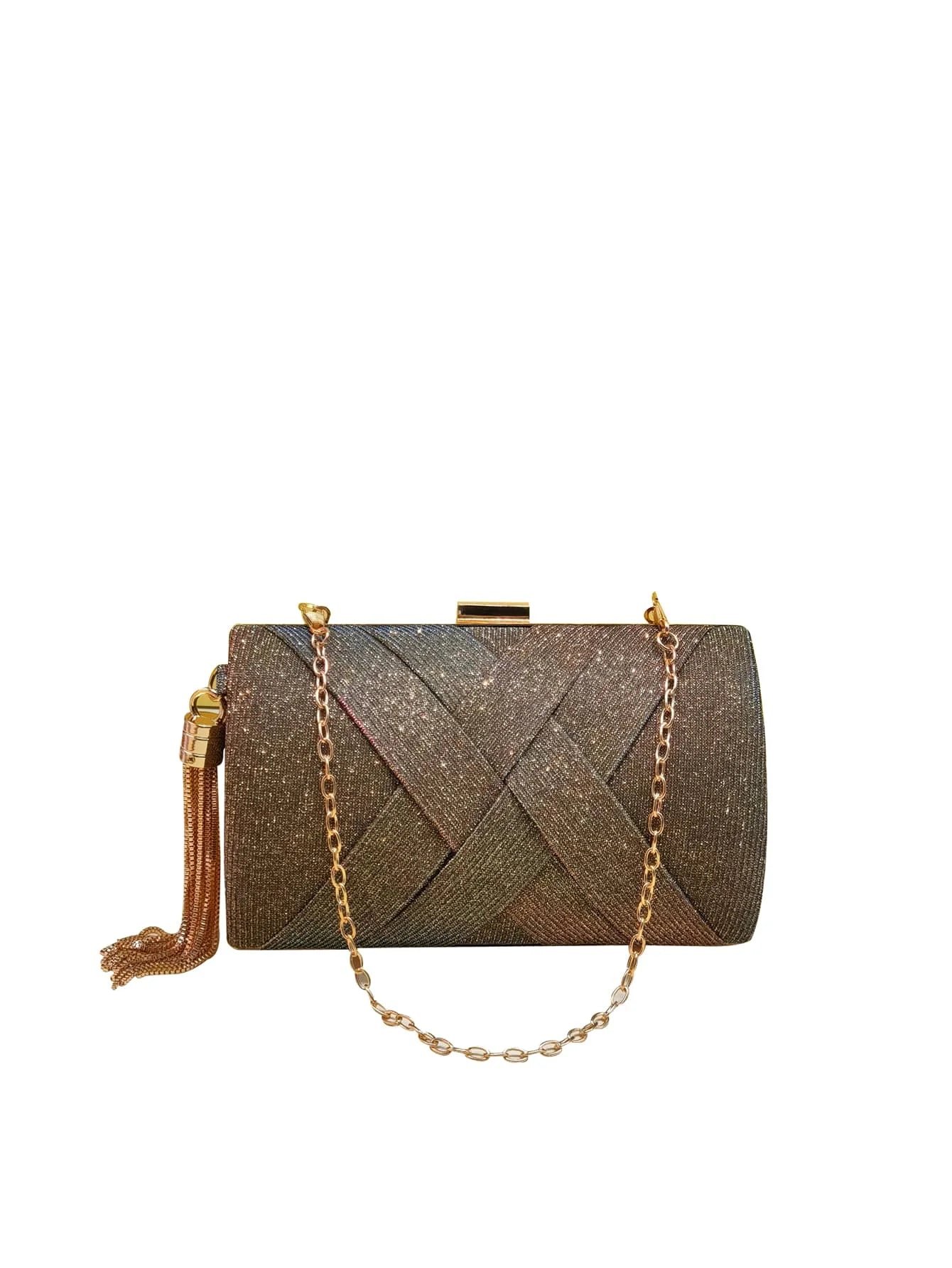 Women Clutch Bag Evening bag Fringed Evening Handbag,Lady Party Wedding Clutch Purse Chain Shoulder Cross Body Bag
