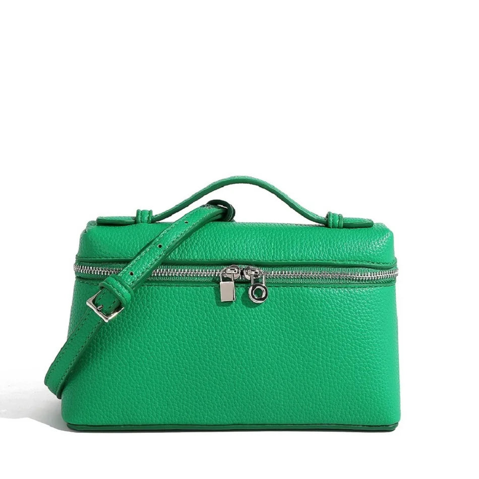 Premium sense of niche lychee grain shoulder bag simple fashion lunch box women's bag exquisite mini handheld crossbody bags