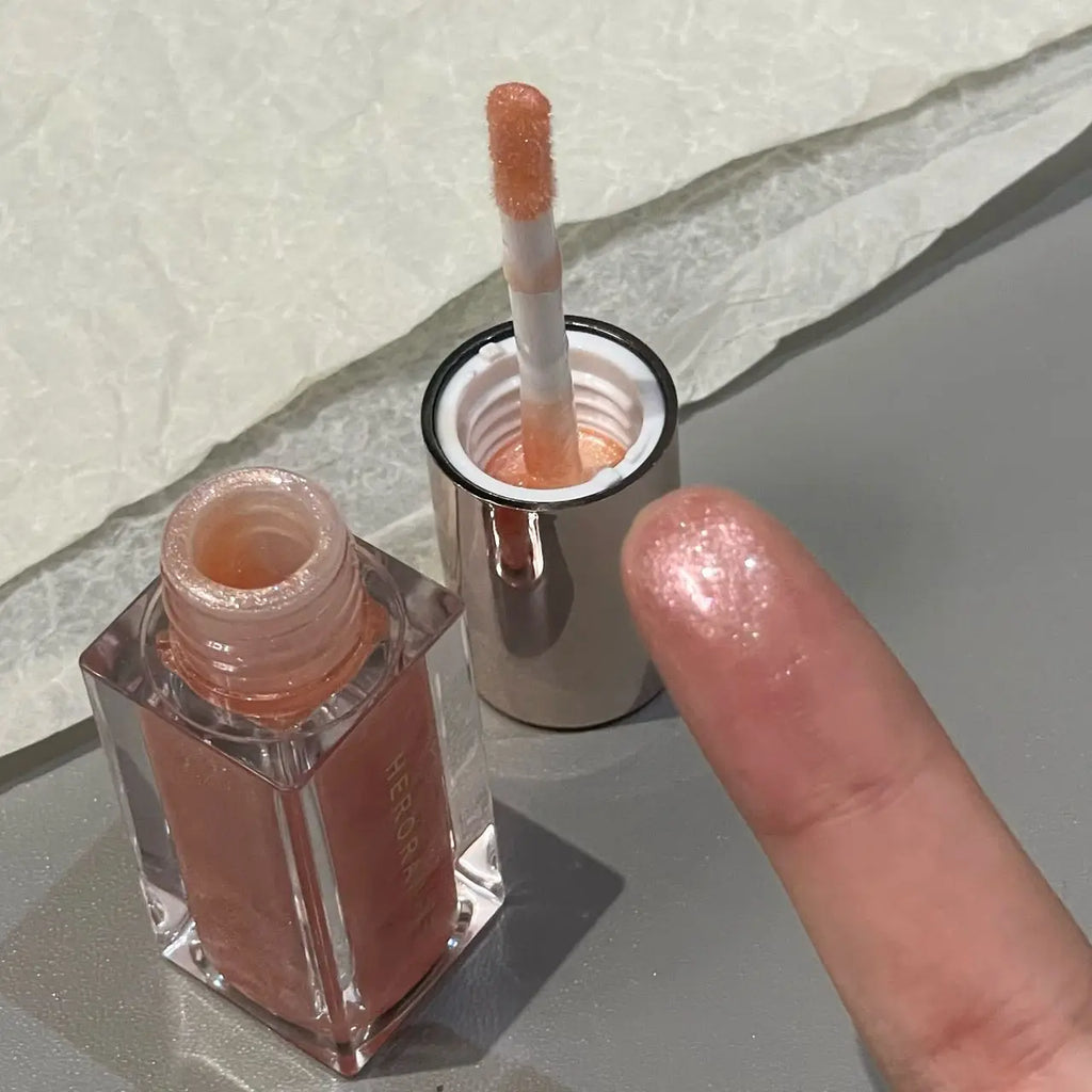 Herorange Glossy Lip Oil Shiny Hydrating Waterproof Gentle Lip Care Daily Essential