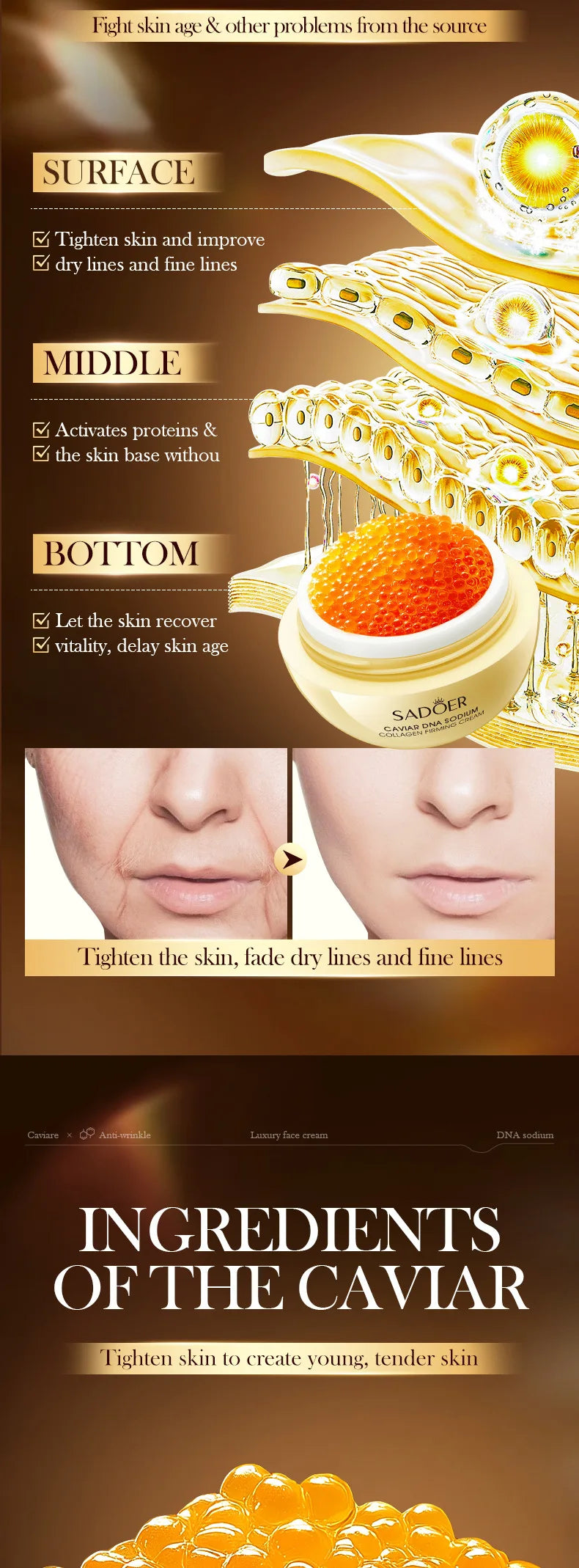 Hoygi Collagen Pearl Anti-Wrinkle Face Cream - Firming 30g