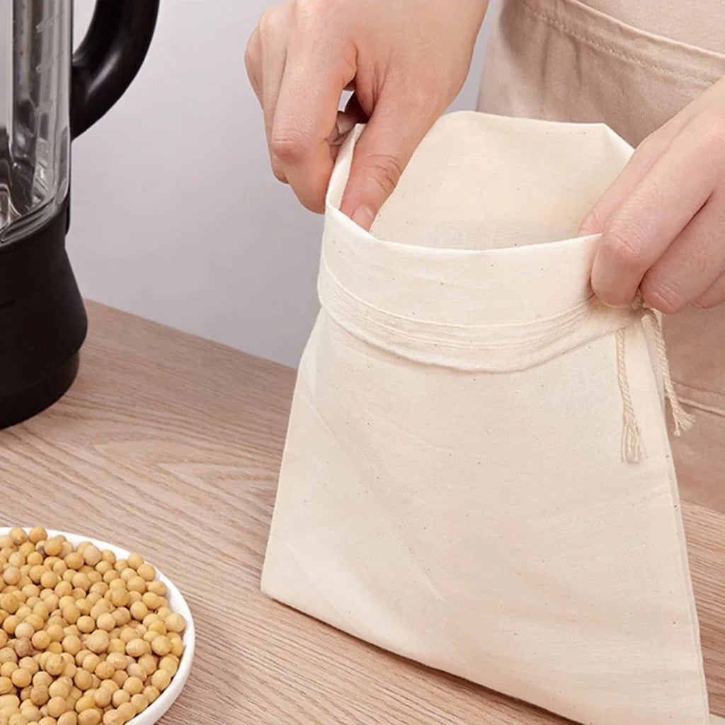 Bolsa para Leche Vegetal, Gadgets de Cocina para el Hogar, Escurridor de Platos, Utensilios de Cocina, Reutilizables, Sin Blanquear, Cosas Útiles para Cocina, Comedor, Bar, Herramientas de Filtro