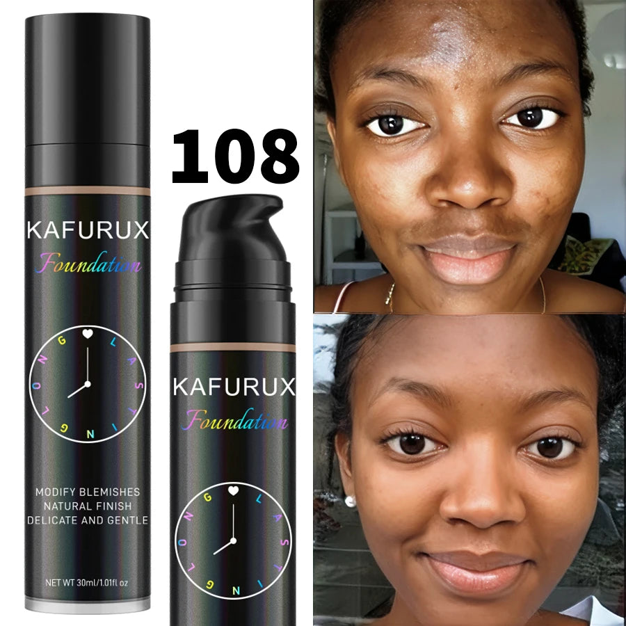 Liquid Foundation Concealer 8 Color Waterproof Sweatproof Korean Face Base For All Skin Types