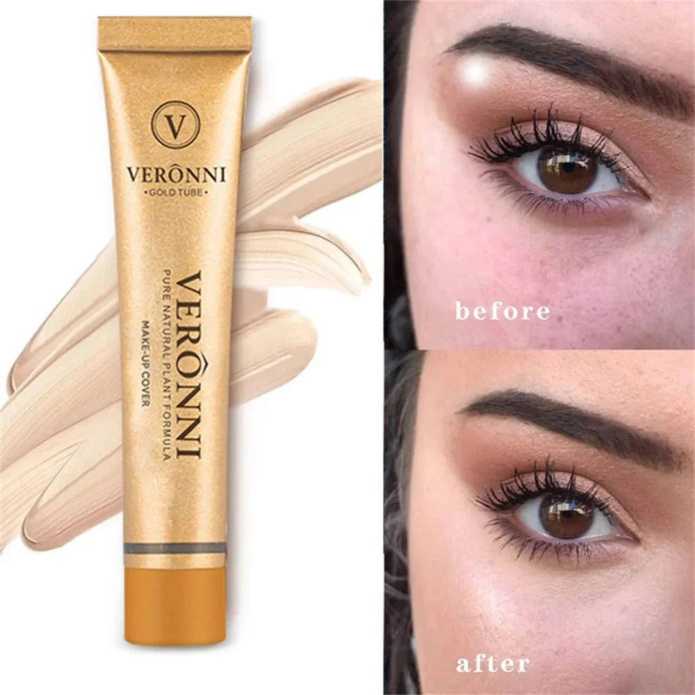 Concealer Makeup, 14 Shades Full Coverage Concealer Tube, Long Lasting Waterproof Concealer for Dark Circles, Acne Scars, Tattoo