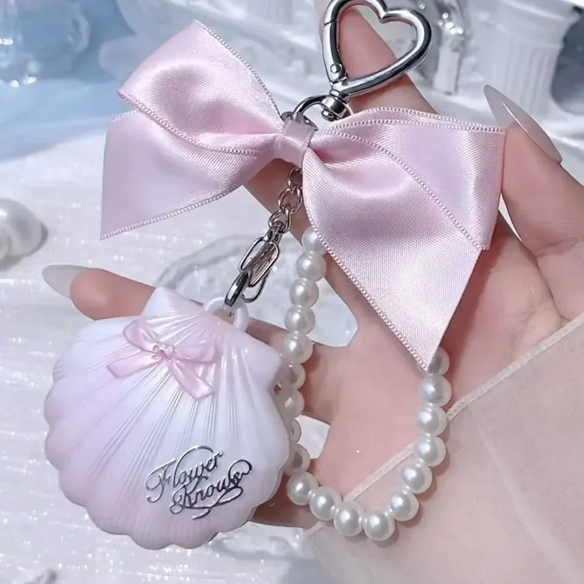 Flower Knows Shells Jewel Collection Embossed Silk Satin Blusher 5g
