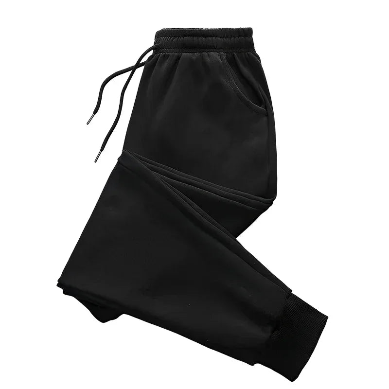 Men Sweatpants High Quality Drawstring Solid Color Jogger Pants All Season Home Outdoor Casual Sport Trousers 2025 Men's Clothes