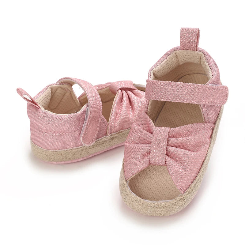 Baby Learning Walk Shoes,Back Zipper Summer Infant Sandals Soft Daily Wear Footwear for Newborn Baby Girls 0-1 Year