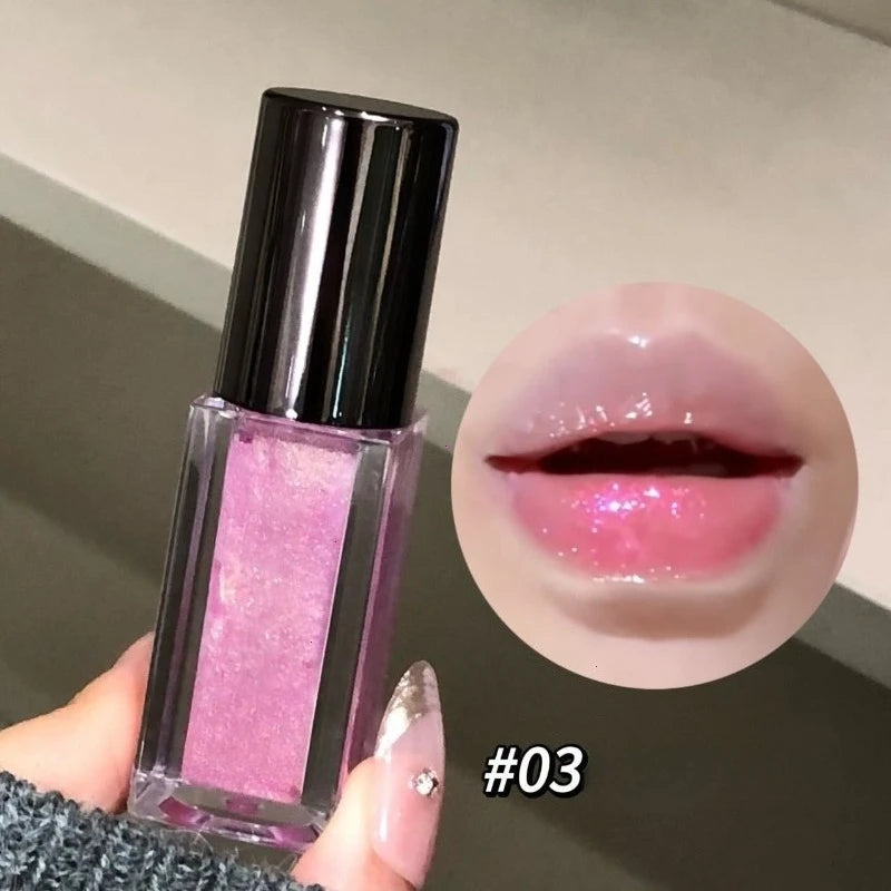 Dawndesslo Multichrome Diamond Shimmer Lip Gloss - Mirror-Shine