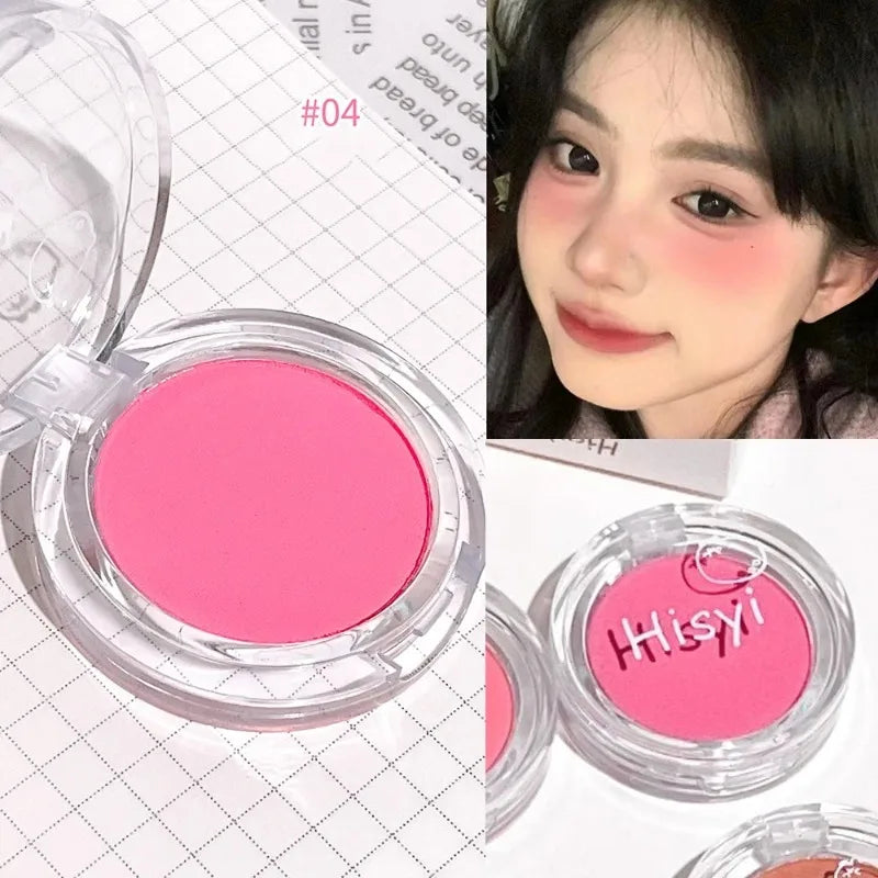 Monochrome Blush Palette Matte Natural Cheek Color Orange Girl Blusher Powder Brightening Facial Contouring Makeup Rouge Powder