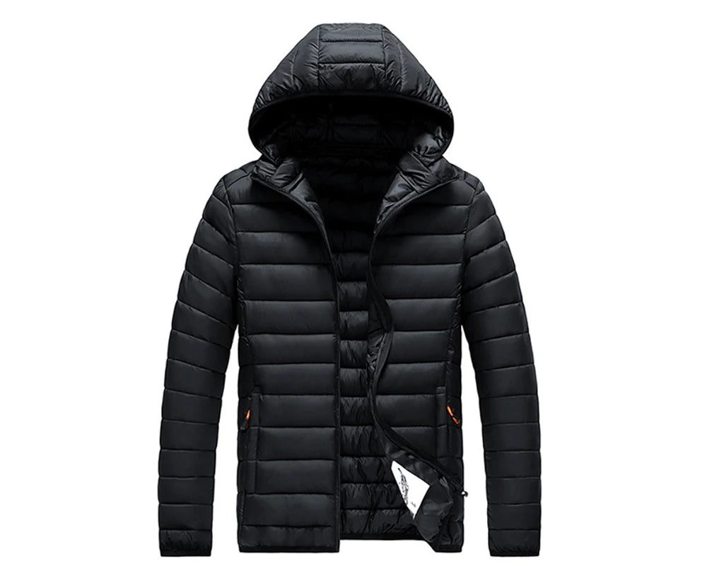 Winter Men's Warm Down Parkas Fashion Men Cotton Thick Hooded Coats Men Windbreaker Snow Thermal Padded Jackets Clothing 8XL