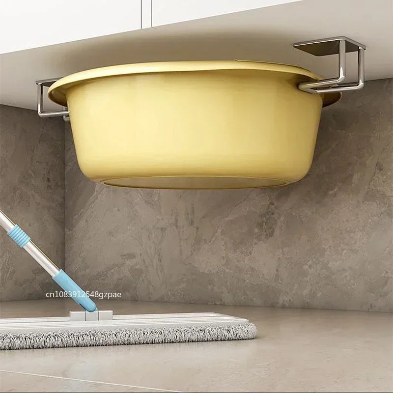 Soporte de esponjas de cocina, estante de acero inoxidable para fregadero, soportes adhesivos, escurridor, ganchos de pared, organizador de almacenamiento de accesorios