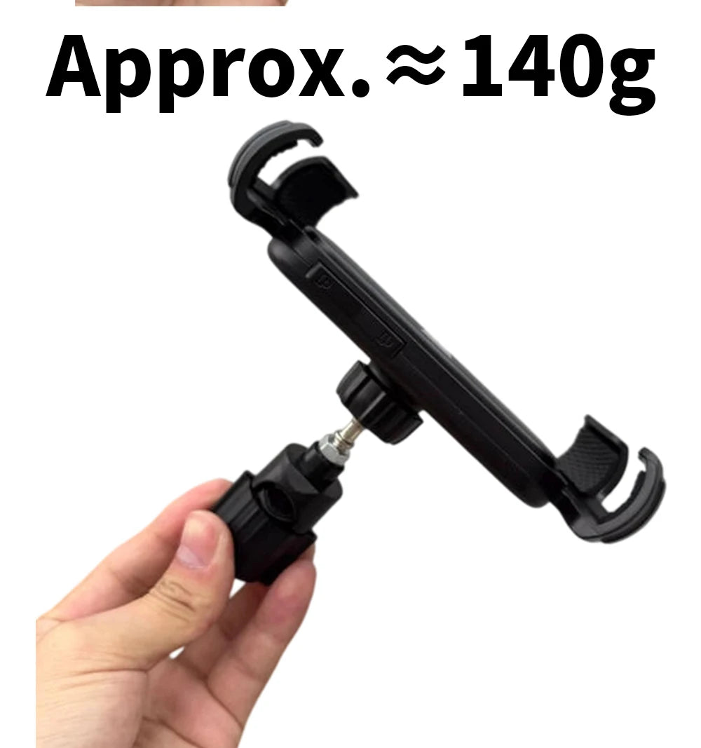 Bicycle Phone Clip Rearview Mirror Motorcycle Holder Rotating Knob Locking Mechanism Stability Enhancement Riding NavigationTool