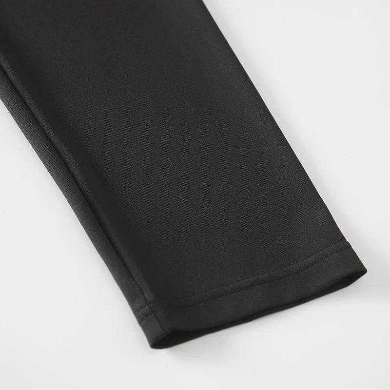 Ladies' summer solid color fashionable dress with pants, casual sports bottom skirt, pleated skirt running leggings casual pants