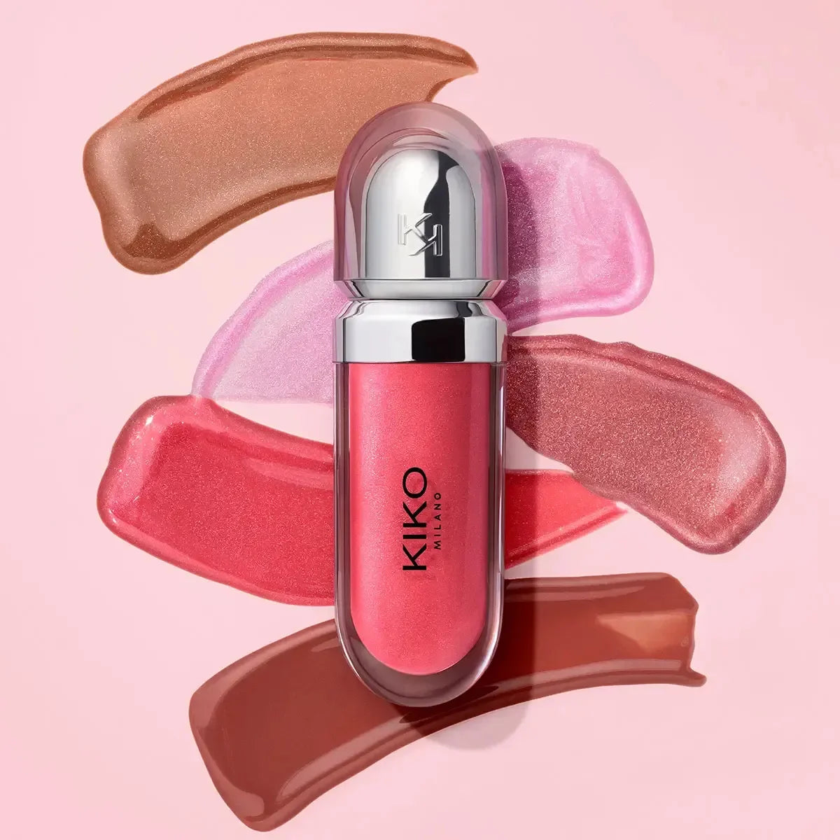 Kiko Makeup 3D Hydra LipGloss Non-fading Waterproof Blusher Moisturize Shimmer Makeup Lip Gloss Lipstick Brun Pearly Mauve Liner