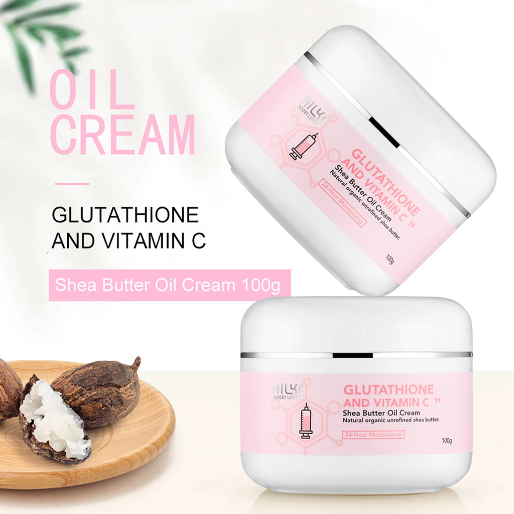 AILKE Whitening Skin Care Set, With Glutathion Vitamin C, Brighter Smoother Skin, Reduce Dark Spots, Clean Skin, Moisturizing
