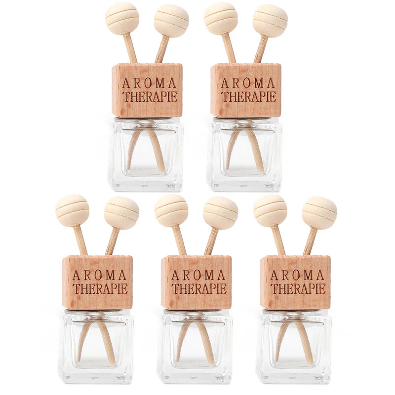 8ml Car Air Vent Perfume Bottle Clip - Glass Diffusion Jar