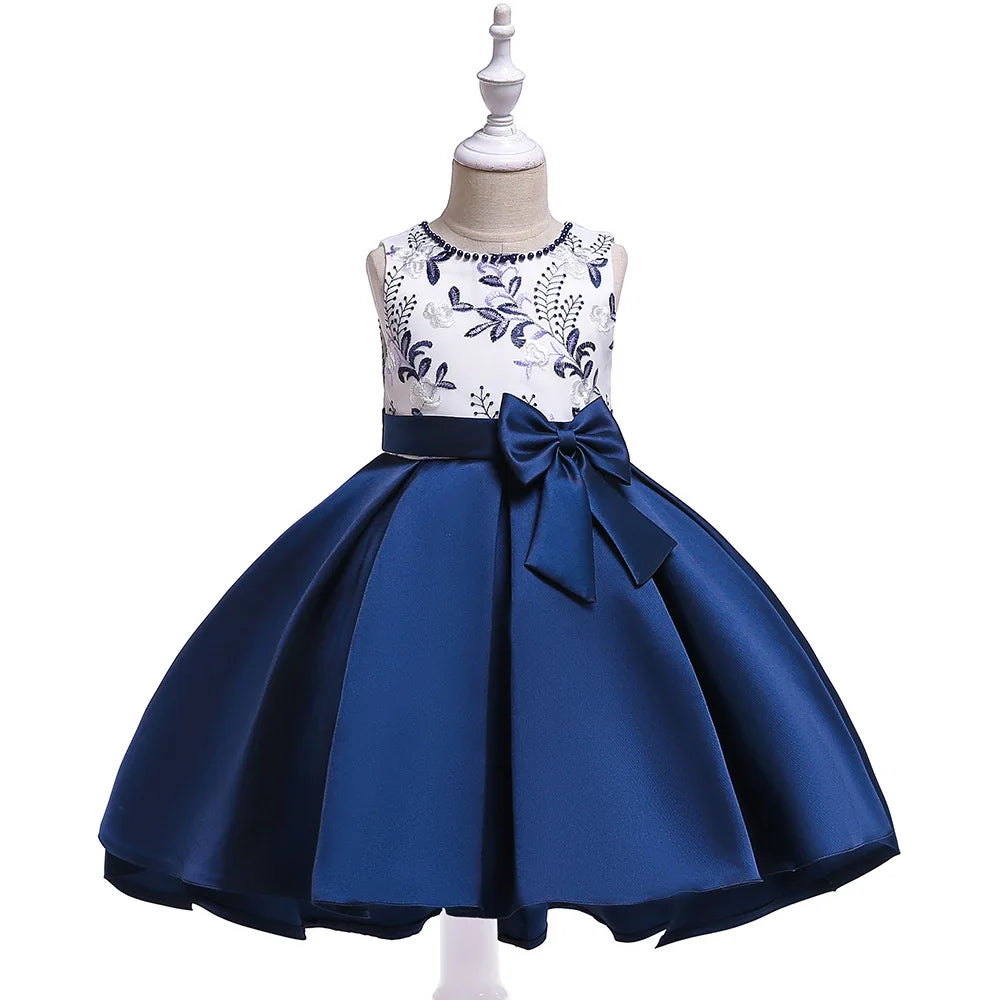 Summer Flower Girls Dress Princess Wedding Party Dresses Children Kids Prom Gown Vestidos Baby Christmas Children Clothing