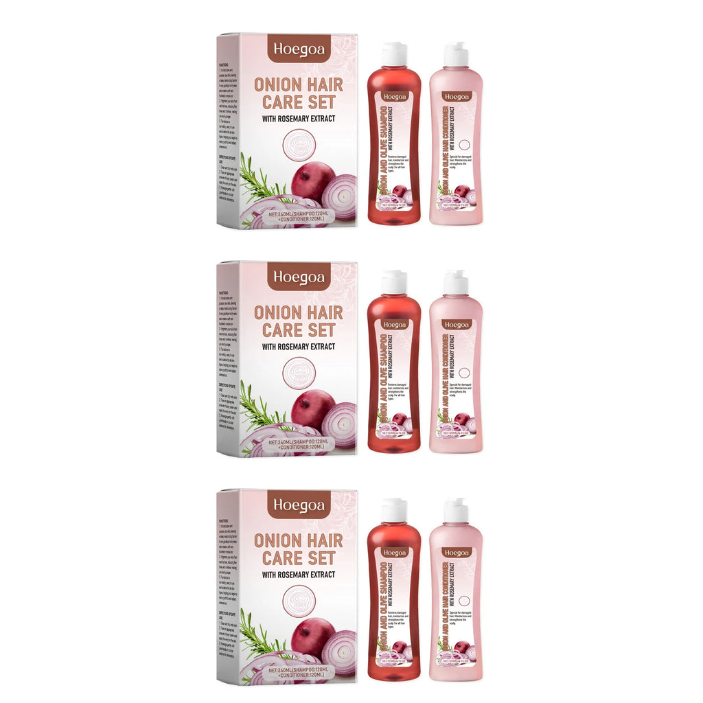 Onion and Rosemary Hair Shampoo and Conditioner Set - 240ml