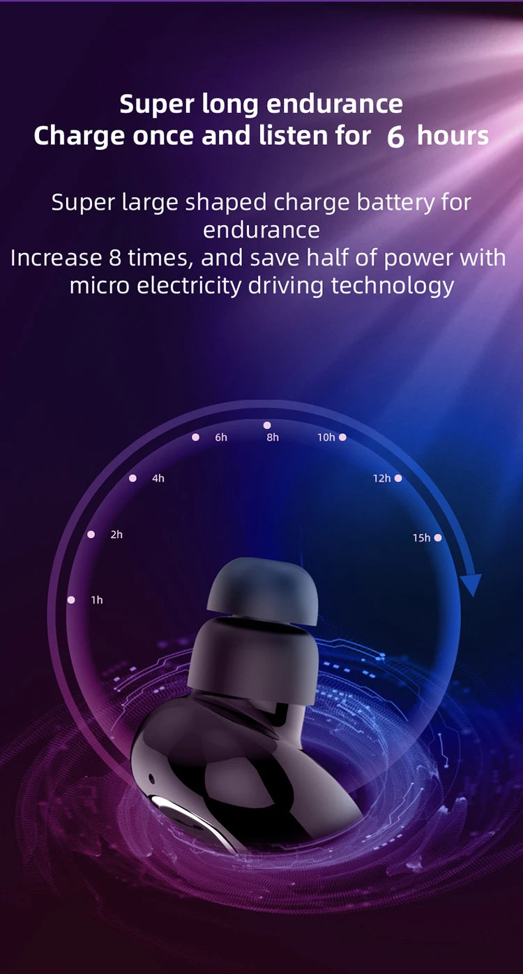 YX01 Mini Invisible Ture Wireless Earphones Bluetooth Headphone Handsfree Hifi Stereo HD Call Headset TWS Earbud With Microphone