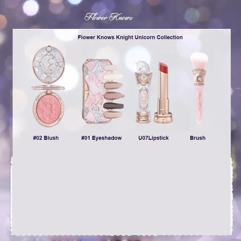 Flower Knows Strawberry Rococo Makeup Set - Eyeshadow, Blush, Lip Kit