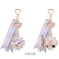Flower Knows Knight Unicorn The Keychains Under-eye Puffiness Sleeping Silkworm Powder Long-Lasting Brightening Makeup Pendant