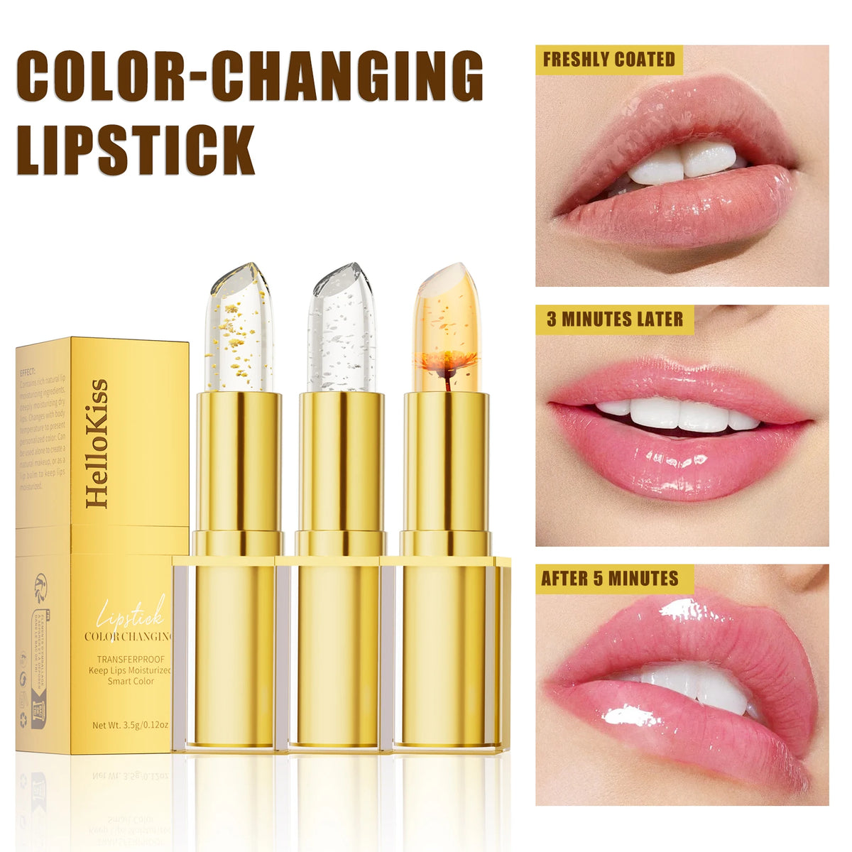 Hello Kiss Temperature Color Changing Flower Jelly Lipstick