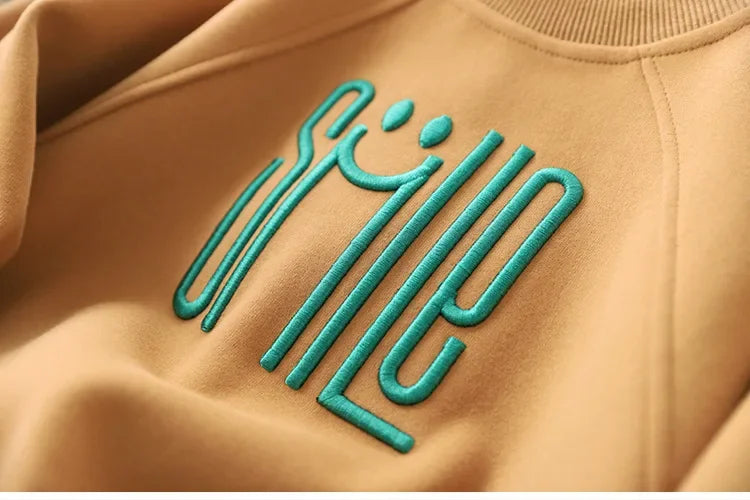 4-12 Years Teen Boys Shrit Spring Autumn Solid Letter Sweatshirt For Kids Handsome Children Sports Casual Pullove