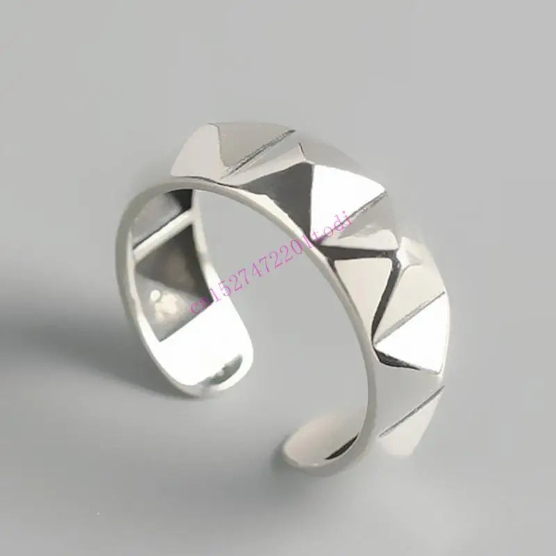 Contemporary Rhombus Zinc Alloy Ring for Women