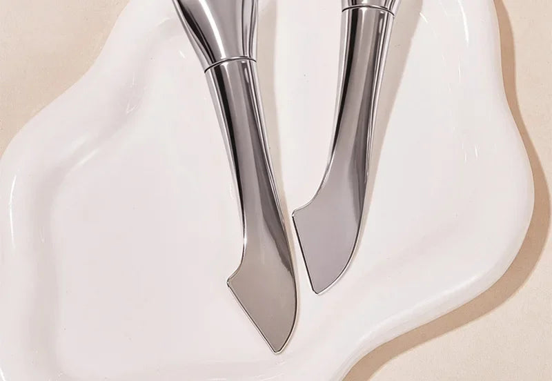 GECOMO two-headed one-word foundation brush, no foundation, no trace light mask brush, fast powder on makeup, beauty tools