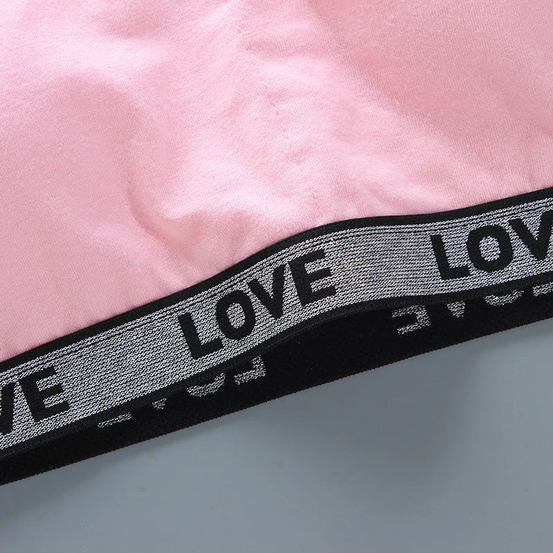 1/4PCS Children Innerwear Cotton Girls Bra Removable Sponge Cup Puberty Girls Training Bras Breathable Teenage Girl Brassiere 14