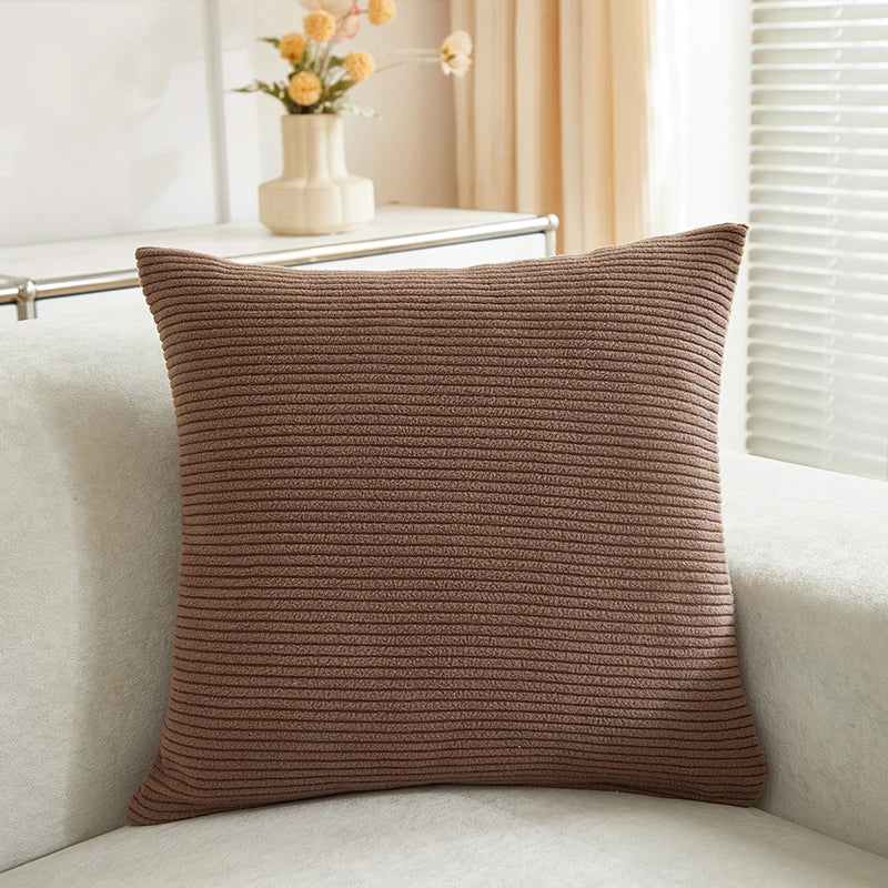 Soft Stripted Jacquard Throw Pillow |Home Decor