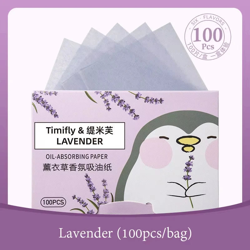 100pcs Fragrance Facial Oil Absorbing Paper facial absorbent paper Face Oil Absorbing Sheets Makeup Tools Skin Care for Women