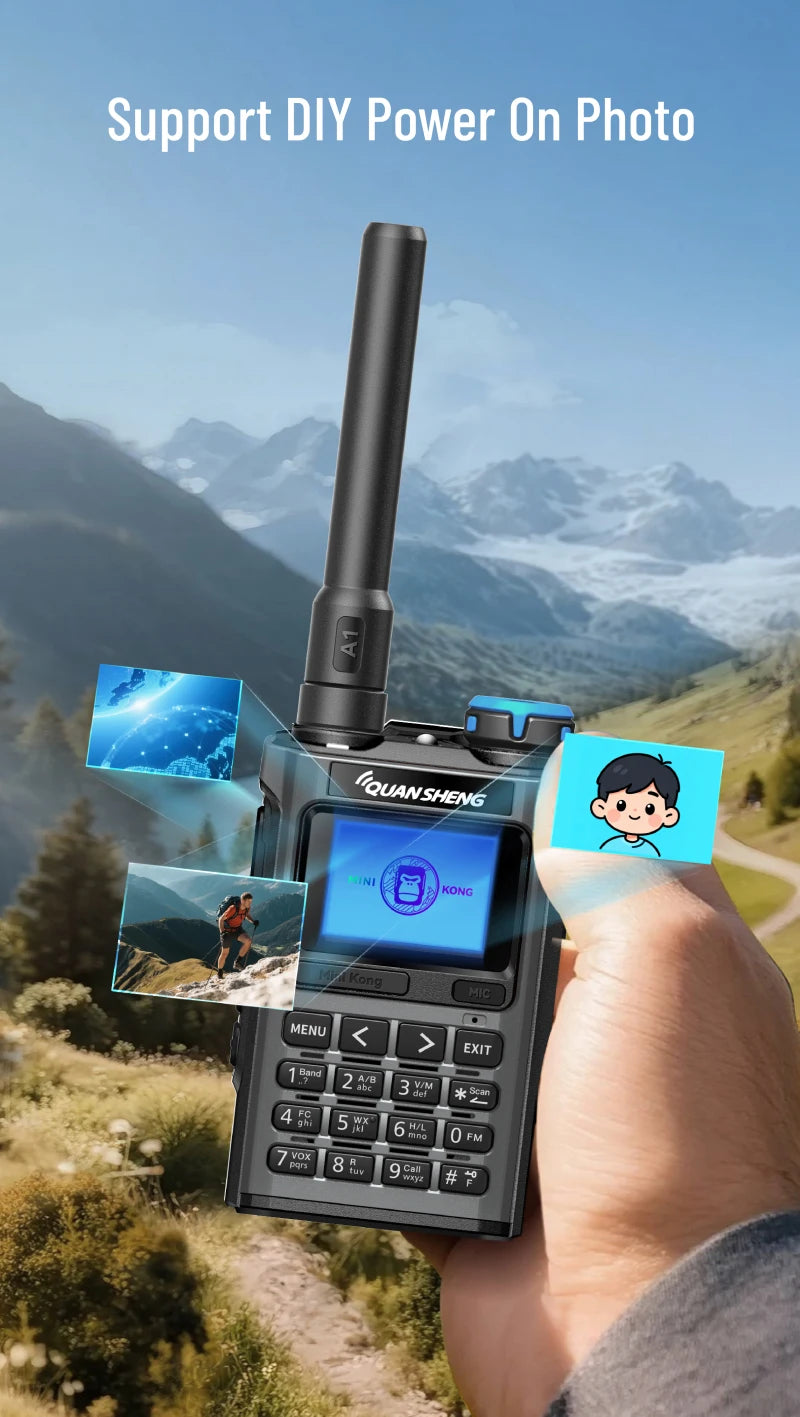 Quansheng UV K1 Mini Walkie Talkie Wireless Set Hunting Camping Long Range Ham Communication Radio K6 Walkier Talkie Transceiver