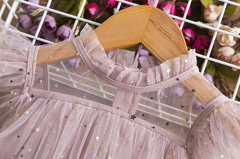 Foreign Trade New Style Girls' Fairy Dress European and American Cake Mesh Puffy Dress Children's Birthday Performance Costume