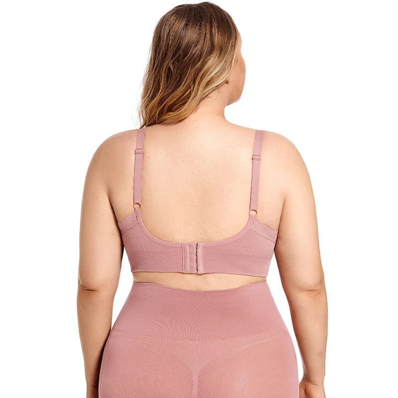 Plus Size Wireless Front Open Nursing Bra Soft Lace Breathable Seamless Maternity Breastfeeding Bras Maternal Support Pregnant