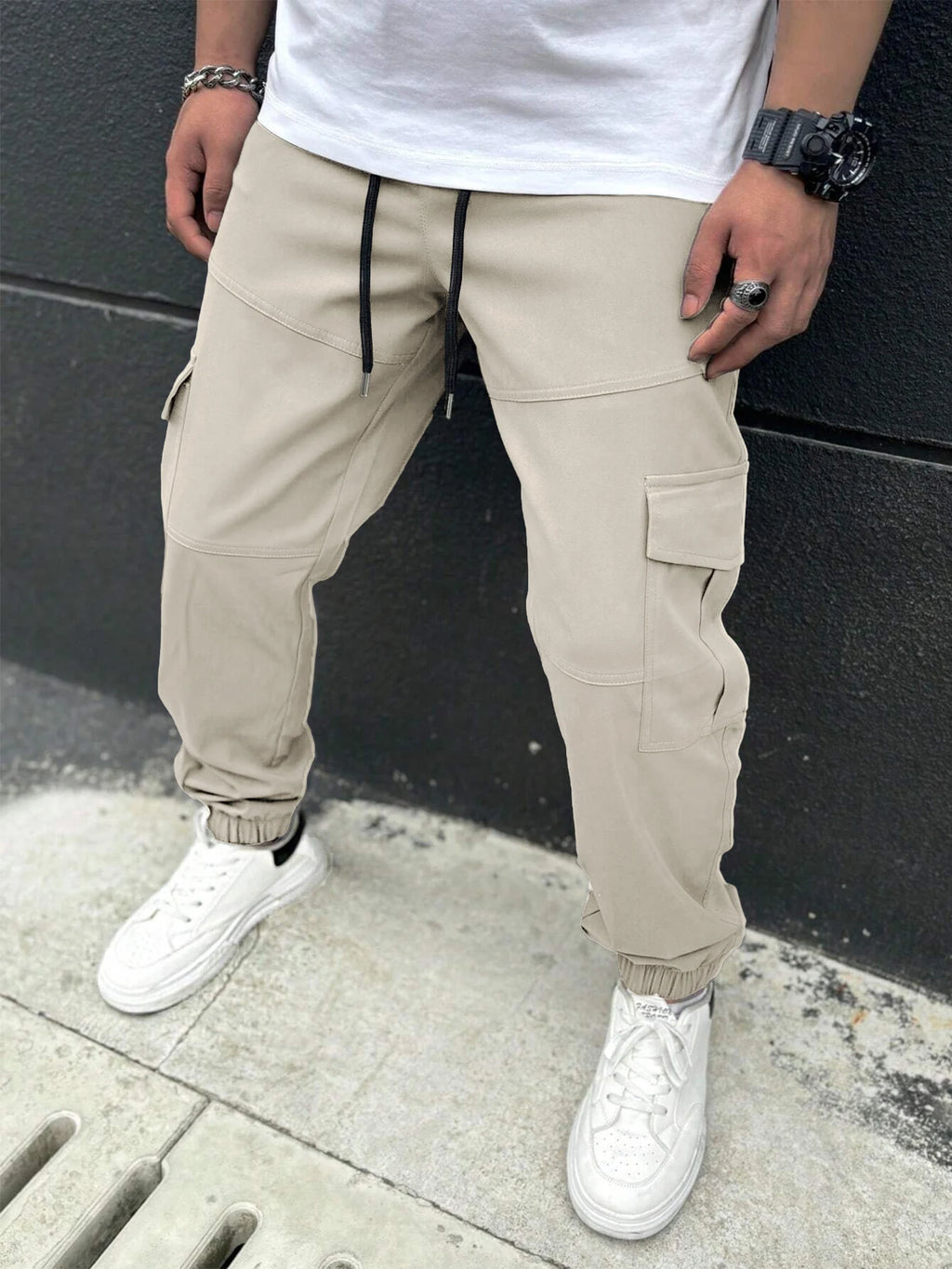 American Trendy Workwear Pants Casual Multi-Pocket Men's Harlan Loose Casual Trousers Comfortable Street Style Cargo Trousers