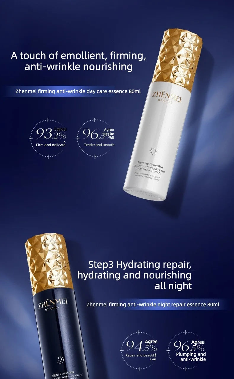 Polypeptide Moisturizing Anti-Wrinkle Set Reduces Fine Lines Repairs Skin Hydrates Brightens Anti-Aging Firming Skin care
