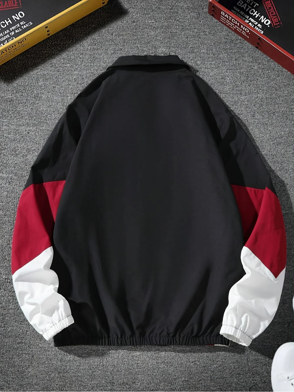 Men'S Color-Blocked Jacket, Lightweight, Casual, Travel, Windproof And Wear-Resistant, High-Quality Fabric, Boyfriend