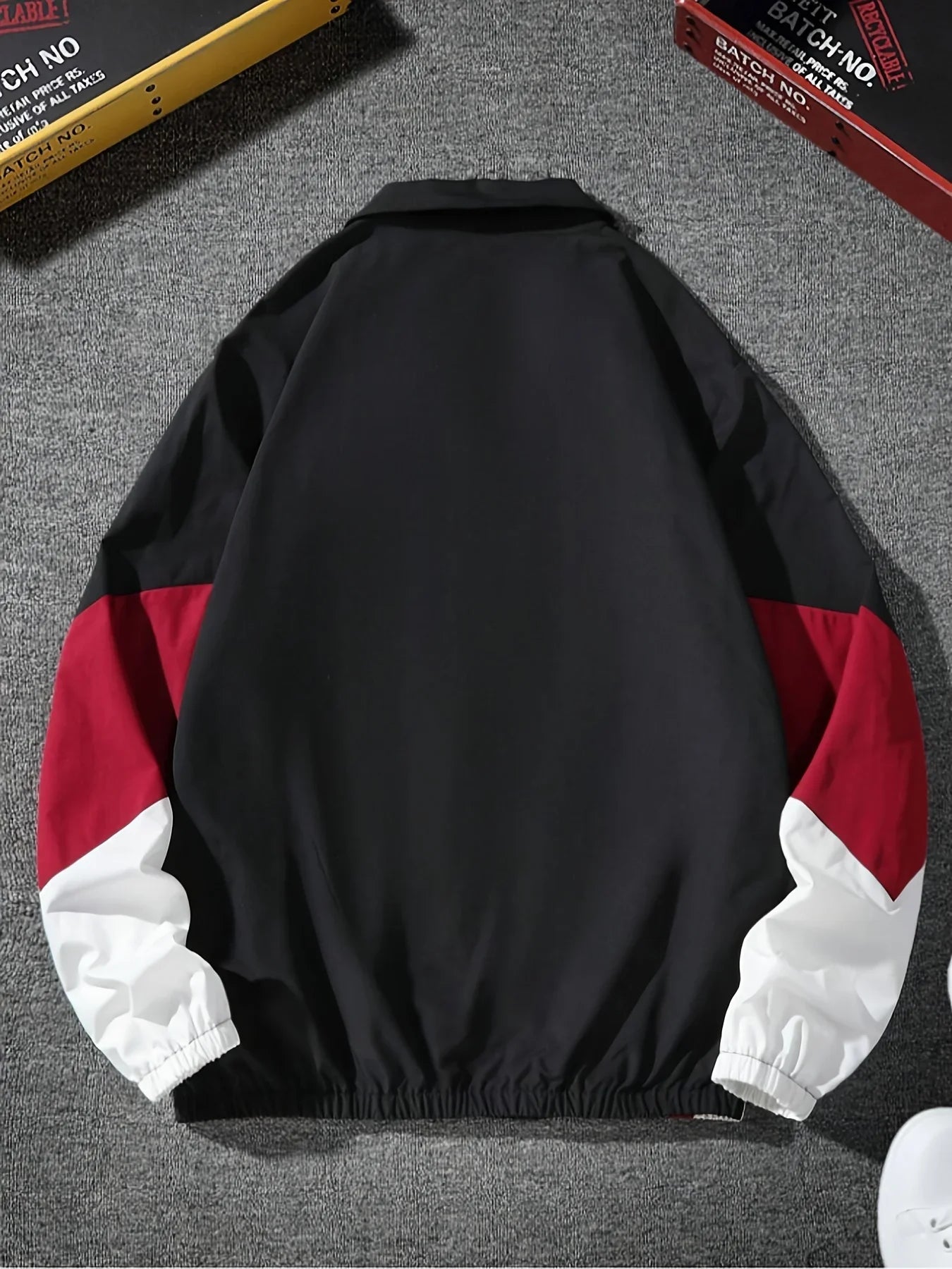 Men'S Color-Blocked Jacket, Lightweight, Casual, Travel, Windproof And Wear-Resistant, High-Quality Fabric, Boyfriend