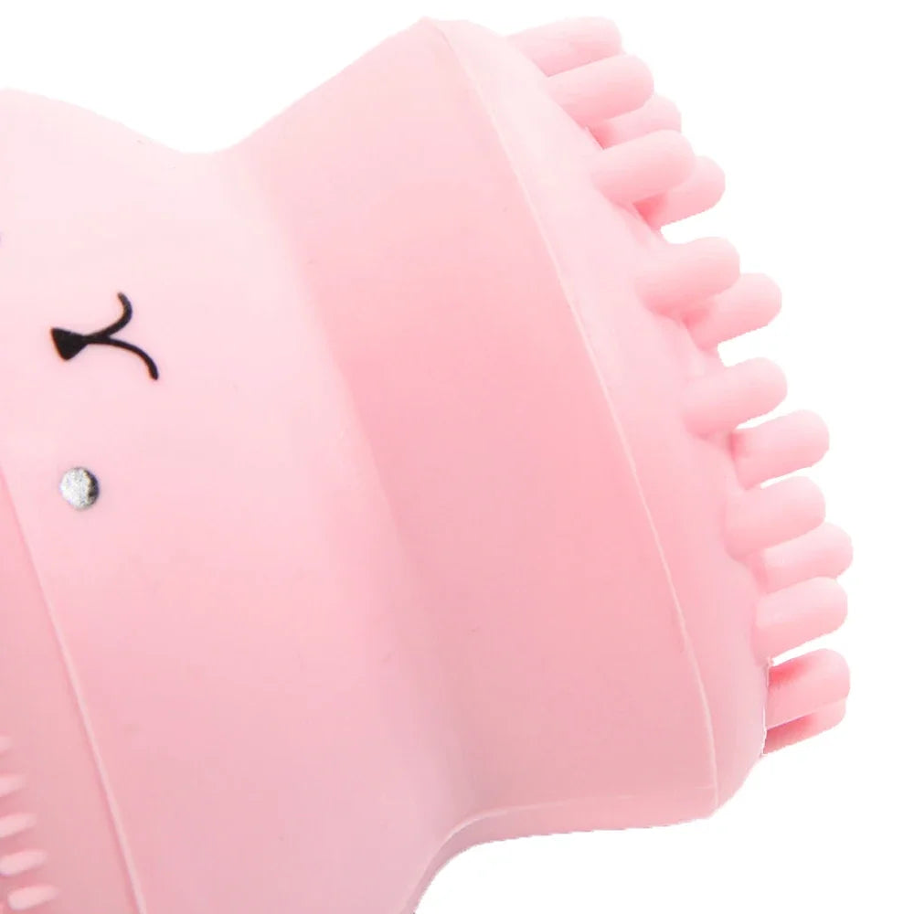 Cute Facial Cleansing Brushs Exfoliator Face Massager Deep Cleaning Face Brushes Cleanser  Silicone Brush for Face