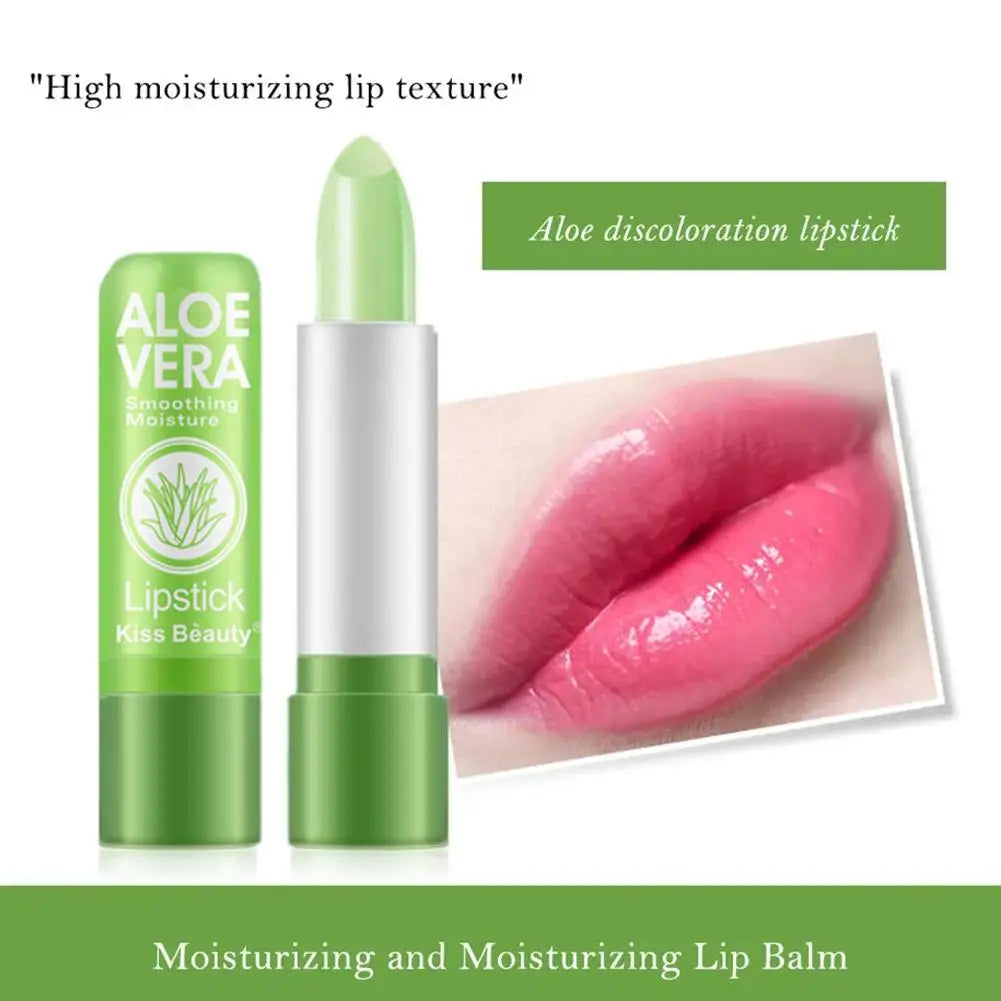 Aloe Vera Color-Changing Lipstick - Moisturizing Lip Balm 3.5g