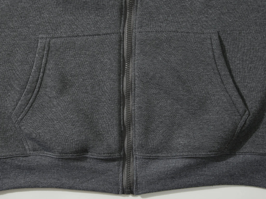 2026 Trendy Fashion Sportswear Coat Front Pocket Warm Zipper Jacket Men's and Women's Autumn/Winter Solid Color Open Hoodie
