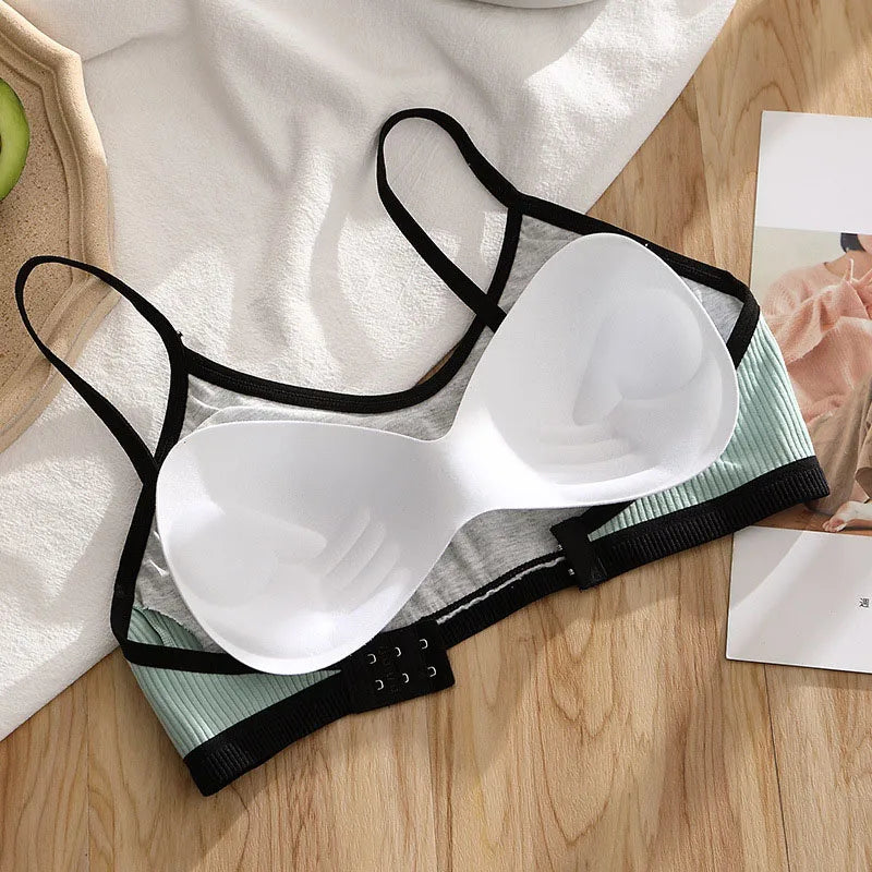 3D Sexy Lingerie Seamless Sport Bra Backless Strapless Top Bra Push Up Bralette Brassiere Women Underwear cotton girls lady