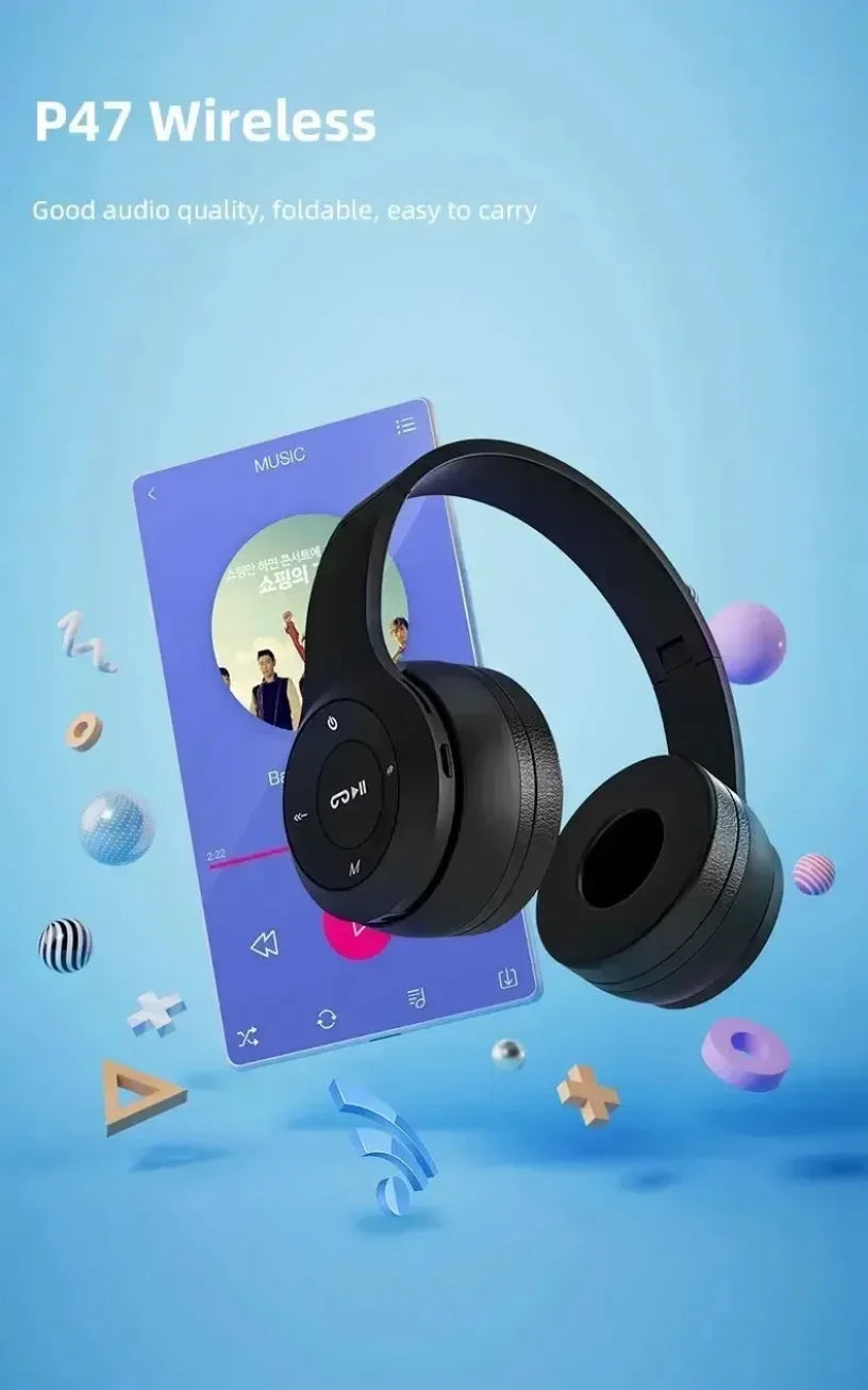 VIKEFON Wireless Bluetooth 5.0 Foldable Over-Ear Headset