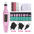 LULAA Portable Professional Electric Nail Drill Machine Manicure Tools Pedicure Drill Set Family Nail File Nail Drill Equipment
