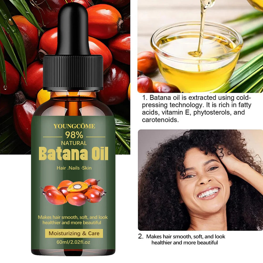 Youngcome Pure Batana Oil for Hair Growth and Nourishment 60ml